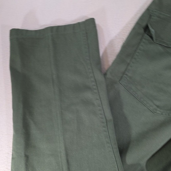 Vintage Army green military pants flat front 30x33 Unisex - Picture 6 of 7